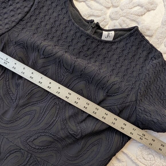 Julia Jordan 10 bodycon dress, black and green, short sleeve - Picture 6 of 14